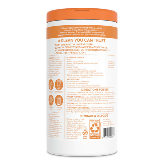 Seventh Generation Disinfecting Multi-Surface Wipes (6x70 ct)