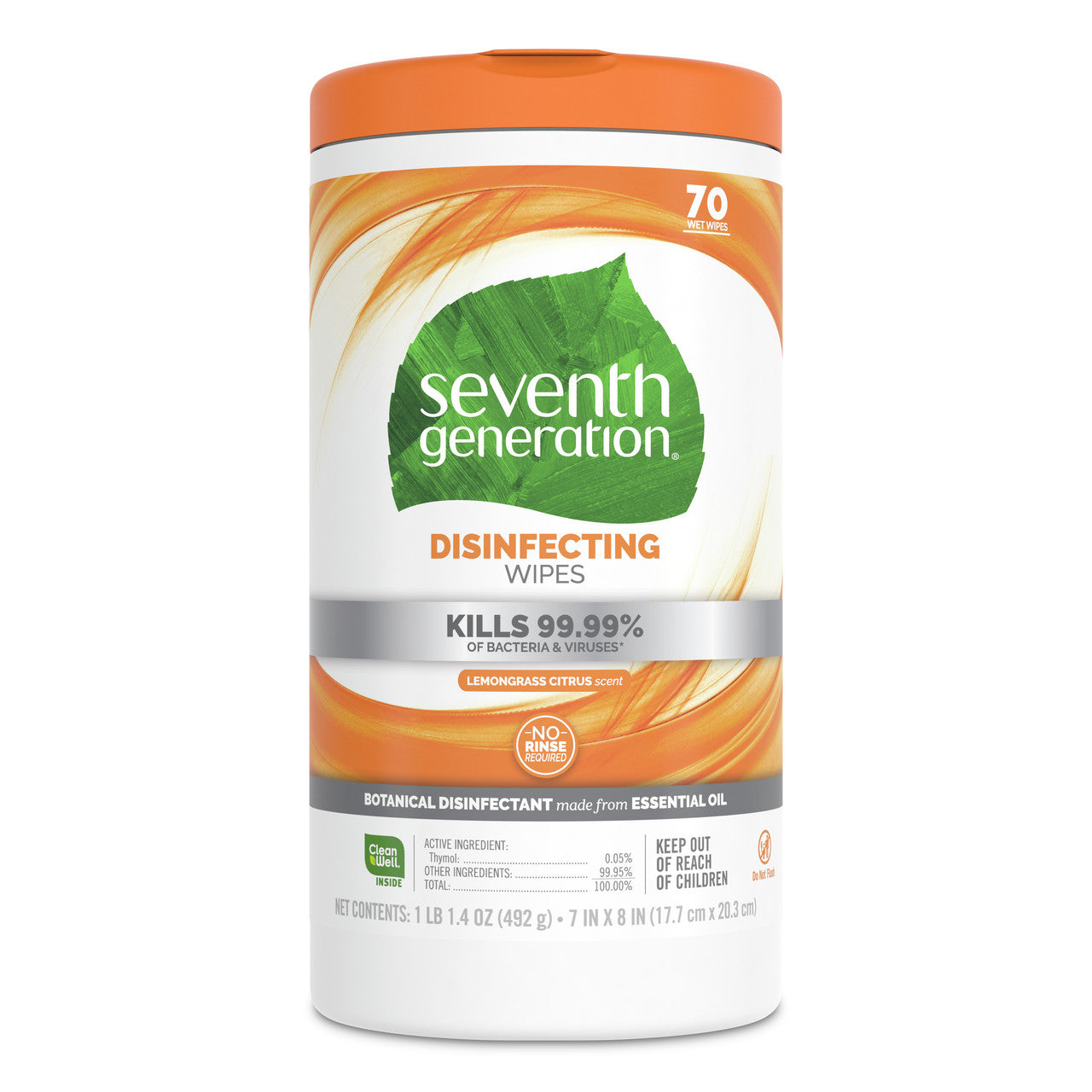 Seventh Generation Disinfecting Multi-Surface Wipes (6x70 ct)