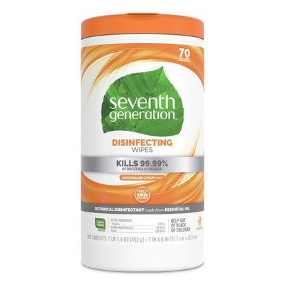Seventh Generation Disinfecting Multi-Surface Wipes (6x70 ct)
