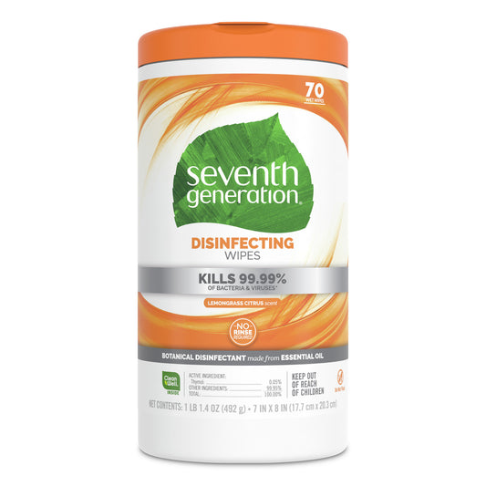 Seventh Generation Disinfecting Multi-Surface Wipes (6x70 ct)