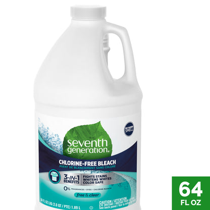 Seventh Generation Free & Clear Ultra Bleach Chlorine Free (6x64 Oz)